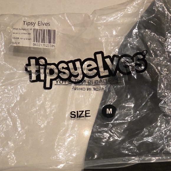 Tipsy Elves Army Green Pilot Jumpsuit - Picture 3 of 10